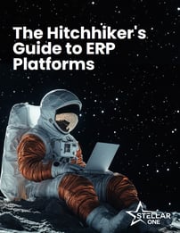 Astronaut getting ERP answers from Stellar One's Free eBook