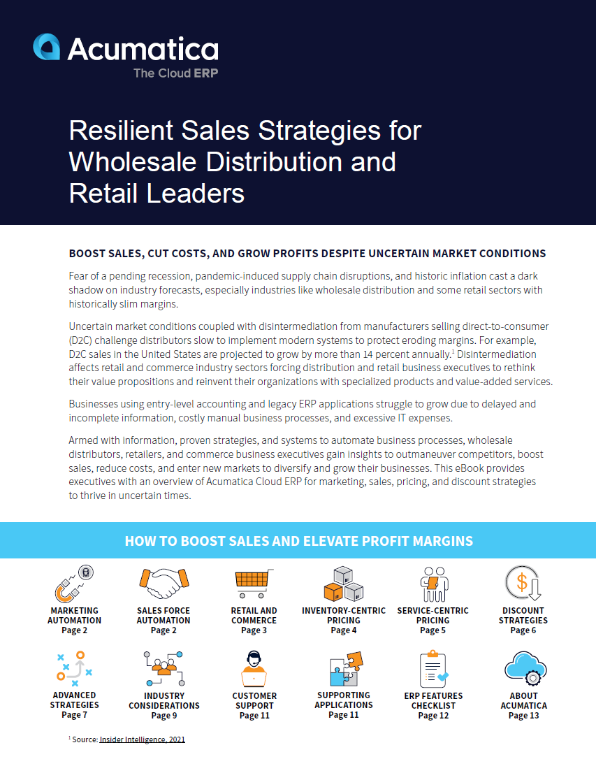 Resilient Sales Strategies
